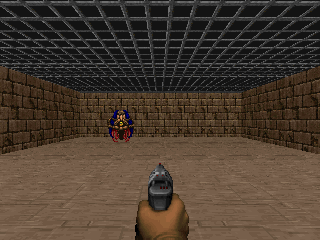 VizdoomBasic with Freedoom 2 assets