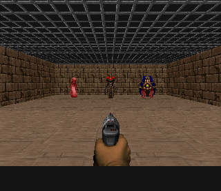 VizdoomBasicNotifications with Freedoom 2 assets