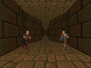 VizdoomDeadlyCorridor with Doom 2 assets