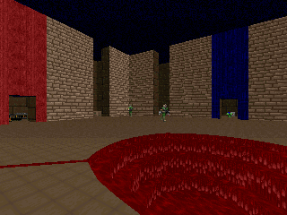 VizdoomDeathmatch with Doom 2 assets