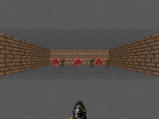 VizdoomDefendLine with Doom 2 assets